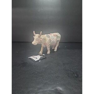 Cow Parade Buttons and Bovine Cow Figurine, Westland Giftware, #7758, No Box‎